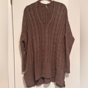 Free People Knit Sweater - Oversized - Medium - Light Purple